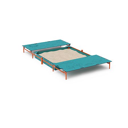 Edukatívne pieskovisko 2 x 2 m s krytom VVZ-PD011